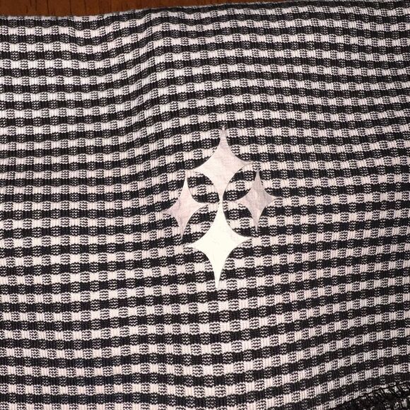 Jofit Black White Check Stretch Pull-On Pants M Mid Rise Golf Travel Comfort - Picture 5 of 8